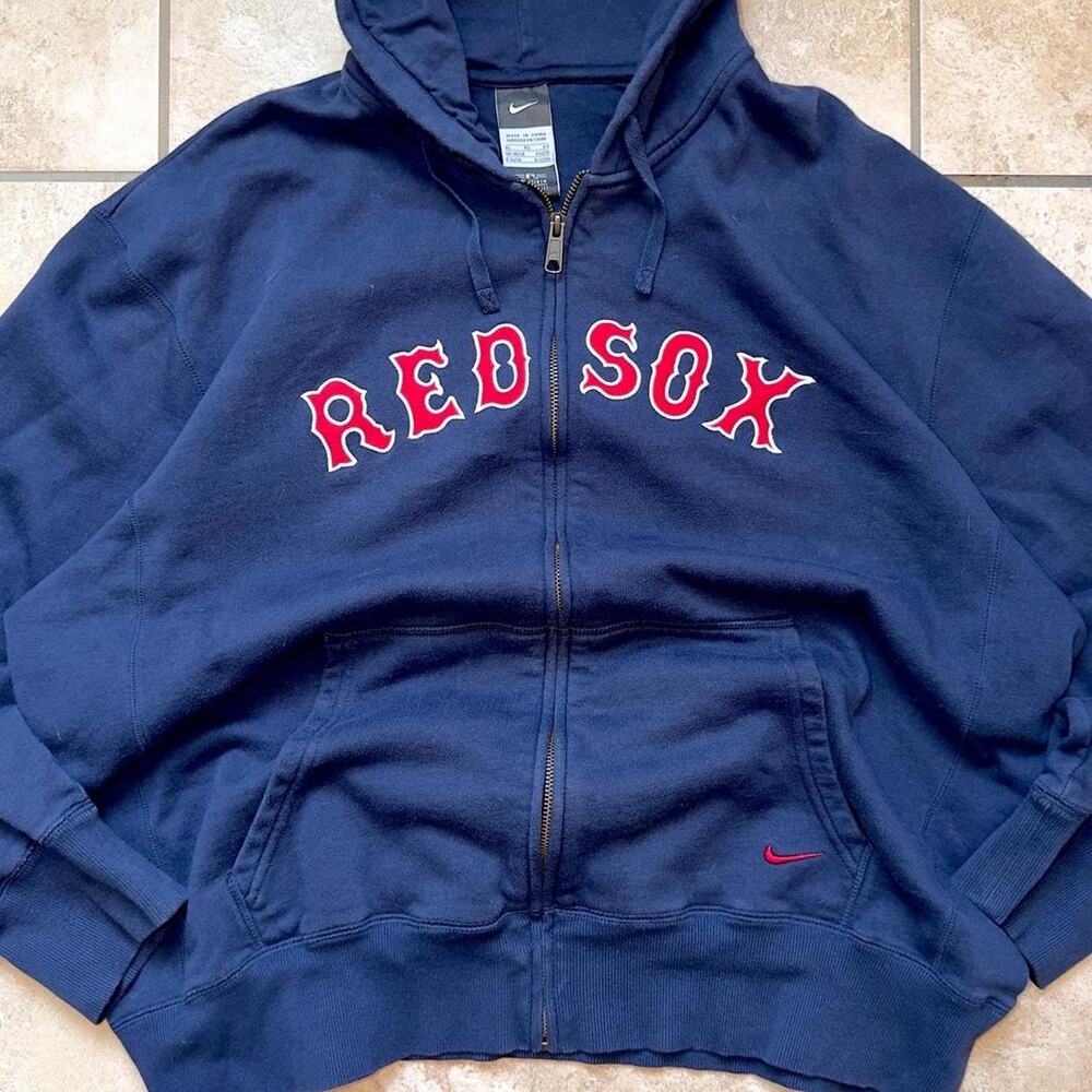 Nike MLB Genuine Merchandise Boston Red Sox Zip Up Hoodie - Size XL